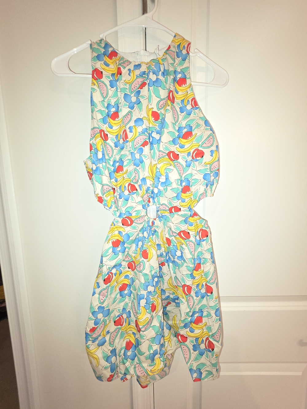 Love + Harmony Floral Fruity Cutout Romper